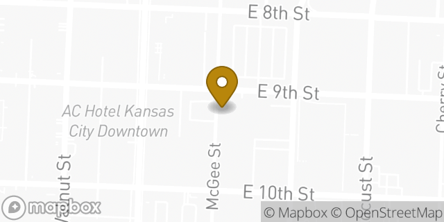 Map showing the location of The UPS Store in Kansas City, MO 64106