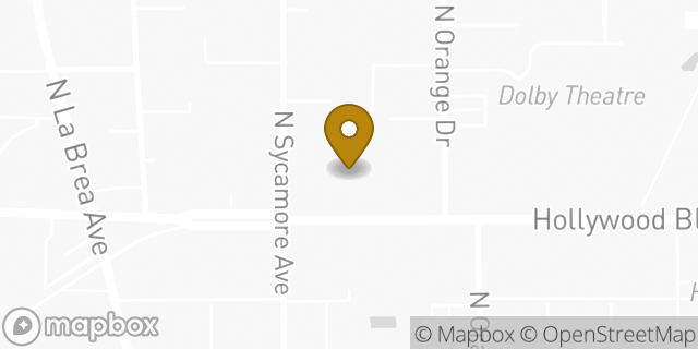 Map showing the location of Amazon Locker - Metronome in Los Angeles, CA 90028