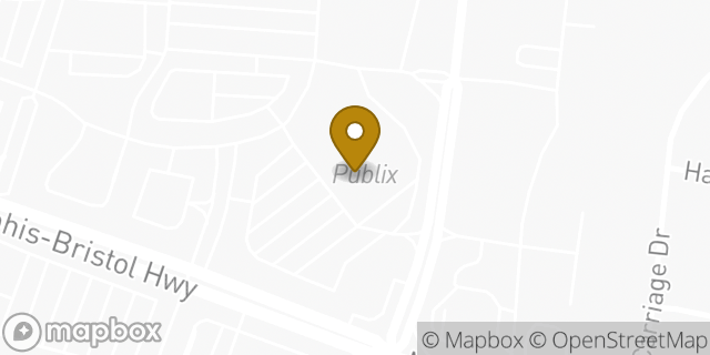 Map showing the location of Publix in Nashville, TN 37221