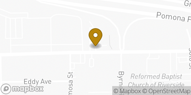 Map showing the location of Crown Ace Hardware in Riverside, CA 92509