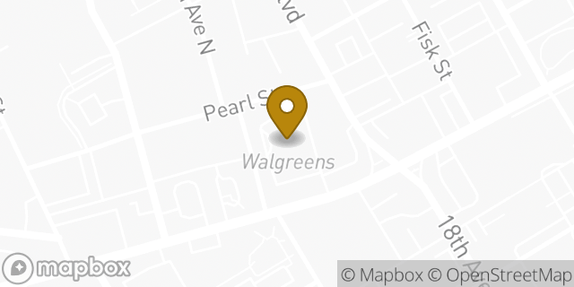 Map showing the location of ATM Walgreens in Nashville, TN 37203