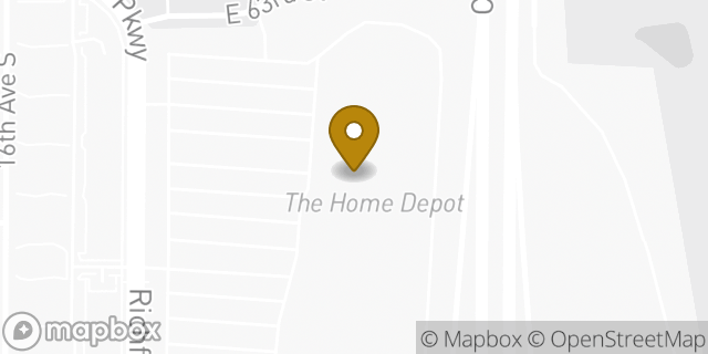 Map showing the location of The Home Depot in Richfield, MN 55423
