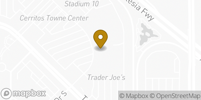 Map showing the location of Planet Fitness in Cerritos, CA 90703
