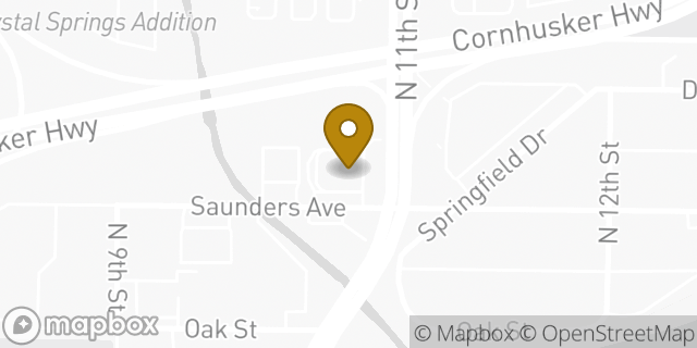 Map showing the location of McDonald's in Lincoln, NE 68521