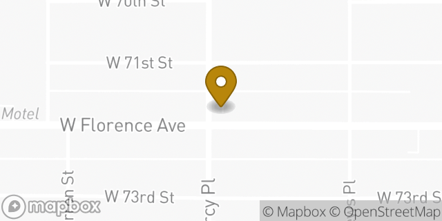 Map showing the location of New Testament Church of Christ in Los Angeles, CA 90047