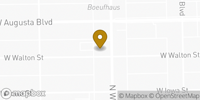 Map showing the location of Fifth Third Bank & ATM in Chicago, IL 60622