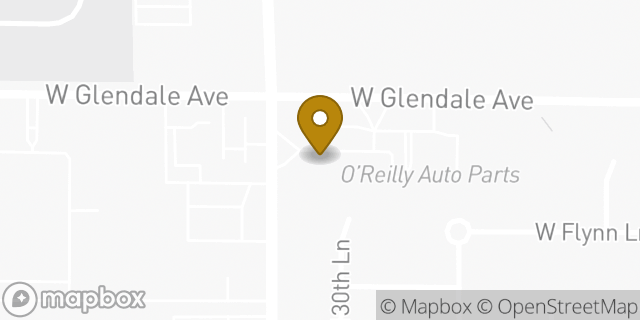 Map showing the location of Amazon Locker - Guild in Glendale, AZ 85307
