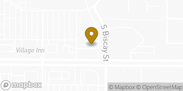 Map showing the location of 7-Eleven in Aurora, CO 80013