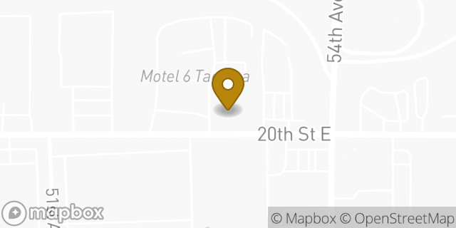 Map showing the location of Starbucks Coffee Company in Fife, WA 98424