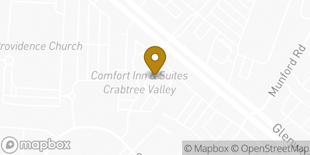 Map showing the location of Panera Bread in Raleigh, NC 27612