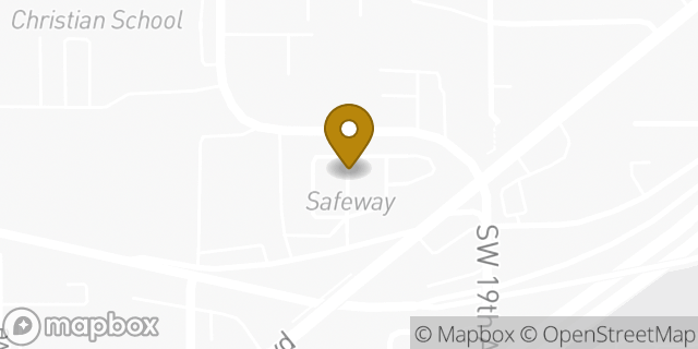Map showing the location of Safeway in Portland, OR 97219