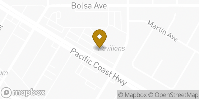 Map showing the location of Pearle Vision in Seal Beach, CA 90740