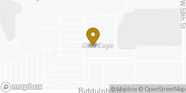 Map showing the location of Giant Eagle in Brooklyn, OH 44144