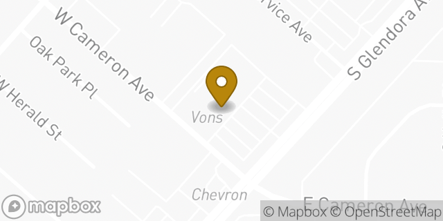 Map showing the location of Coinme in West Covina, CA 91790