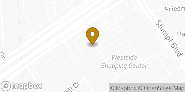 Map showing the location of Amazon Locker - Weariness in Gretna, LA 70053