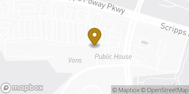 Map showing the location of The UPS Store in San Diego, CA 92131