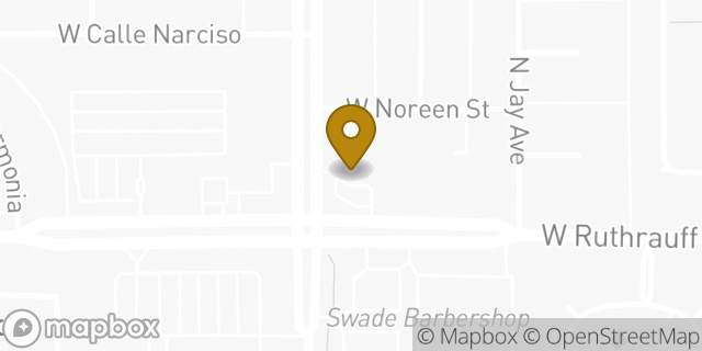 Map showing the location of Amazon Locker - Asensia in Tucson, AZ 85705