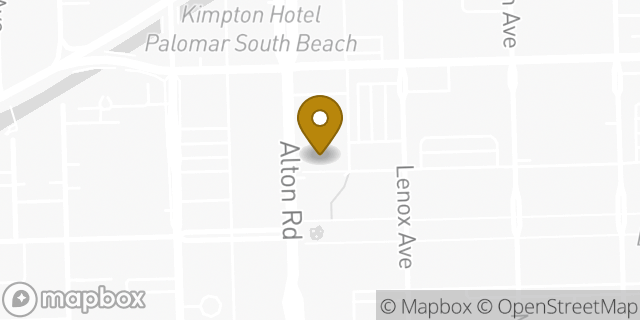 Map showing the location of Alton Ace Hardware in Miami Beach, FL 33139