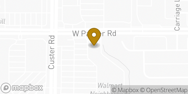 Map showing the location of Starbucks in Plano, TX 75075