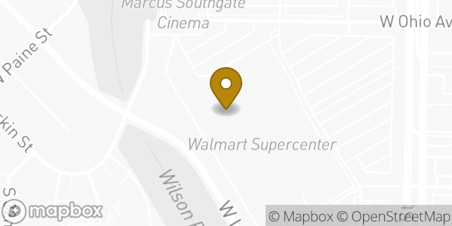 Map showing the location of Walmart in Milwaukee, WI 53215
