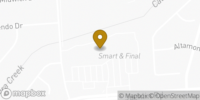 Map showing the location of Baskin-robbins in Milpitas, CA 95035