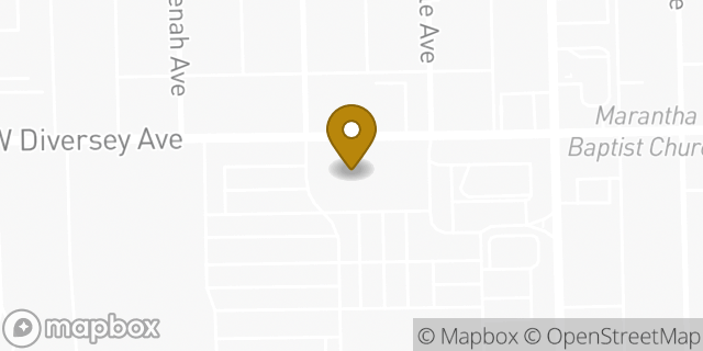 Map showing the location of Amazon Locker - Schwan in Elmwood Park, IL 60707