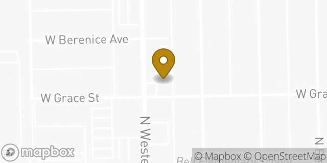 Map showing the location of Amazon Locker - Galapagos in Chicago, IL 60618