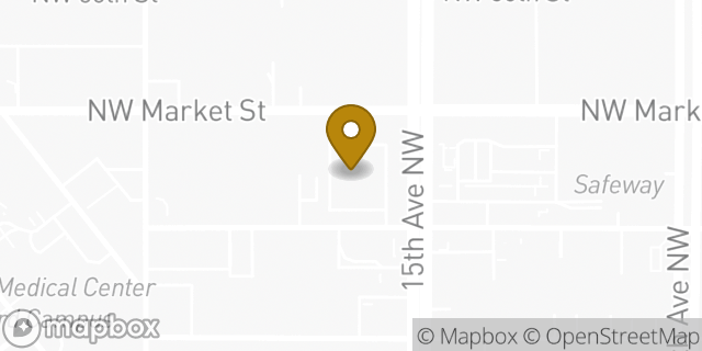 Map showing the location of ATM Walgreens in Seattle, WA