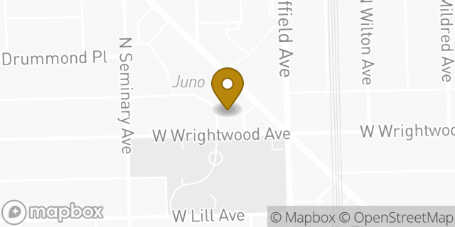 Map showing the location of Amazon Locker - Chi in Chicago, IL 60614