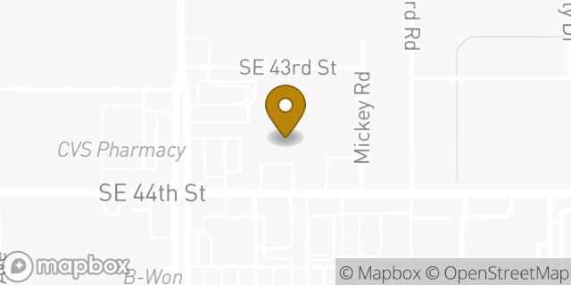 Map showing the location of AutoZone in Oklahoma City, OK 73135
