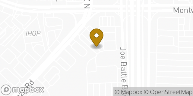 Map showing the location of Marshalls in El Paso, TX 79936