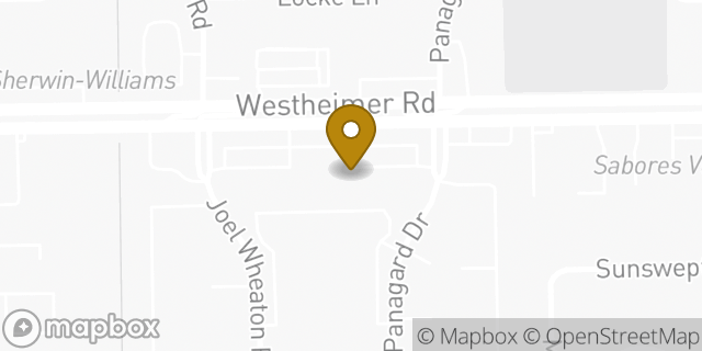 Map showing the location of Amazon Locker - Mandolina in Houston, TX 77077