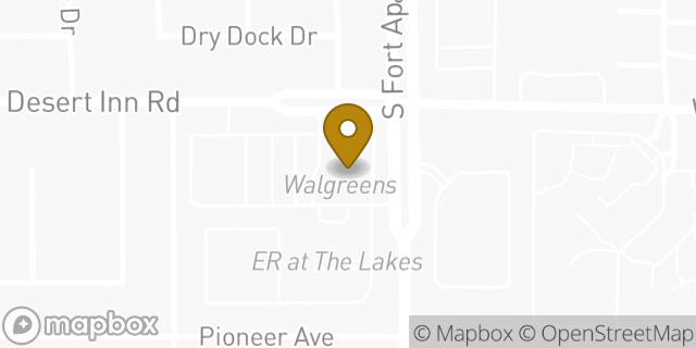 Map showing the location of Walgreens in Las Vegas, NV 89117