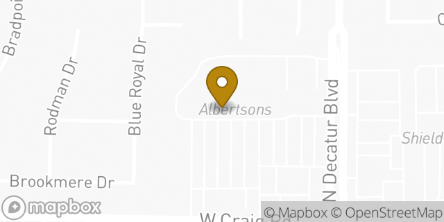 Map showing the location of Amazon Locker - Garland in Las Vegas, NV 89130