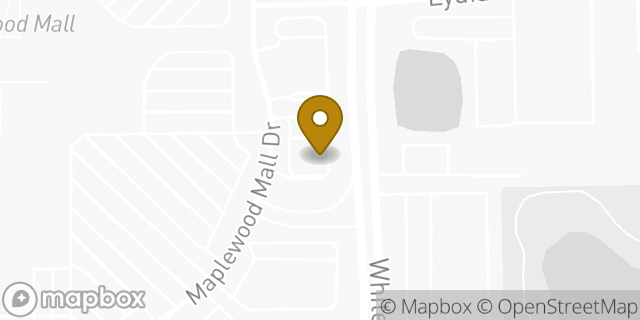 Map showing the location of Panera Bread in Maplewood, MN 55109