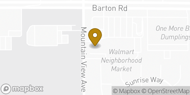 Map showing the location of Starbucks in Loma Linda, CA 92354