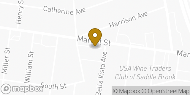 Map showing the location of Dunkin' in Saddle Brook, NJ 07663