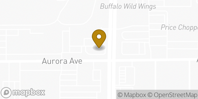 Map showing the location of Dunkin' in Urbandale, IA 50310