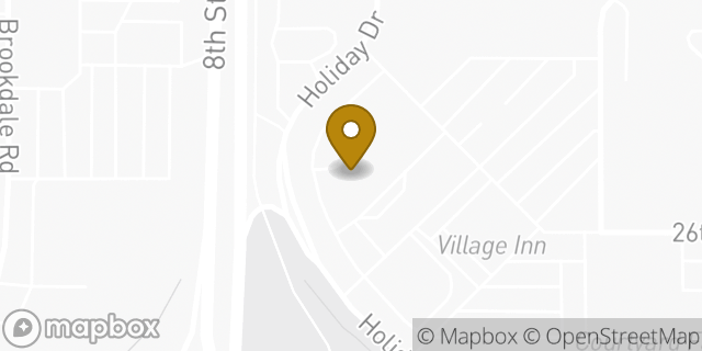 Map showing the location of Starbucks Coffee Company in Moorhead, MN 56560