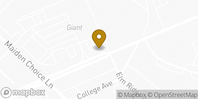 Map showing the location of MedStar Health Vascular Surgery at Catonsville in MD