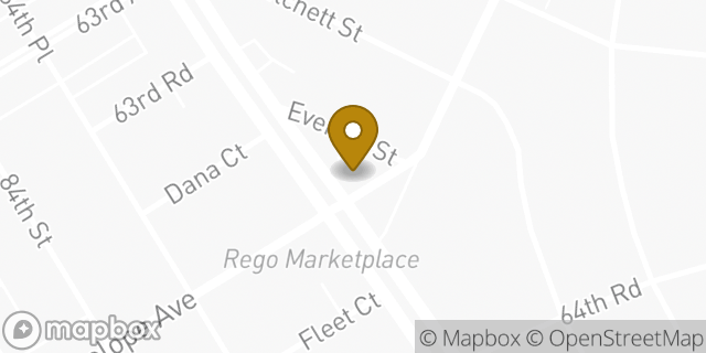 Map showing the location of Dunkin Donuts in Rego Park, NY 11374