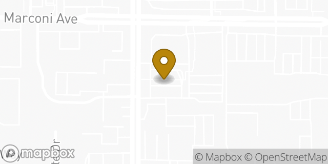 Map showing the location of McDonald's in Sacramento, CA 95821