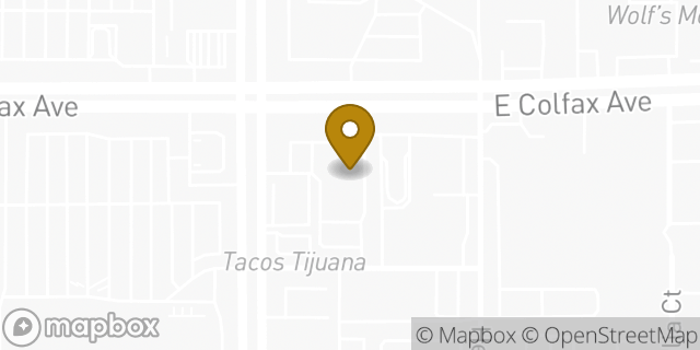 Map showing the location of ATM Walgreens in Aurora, CO