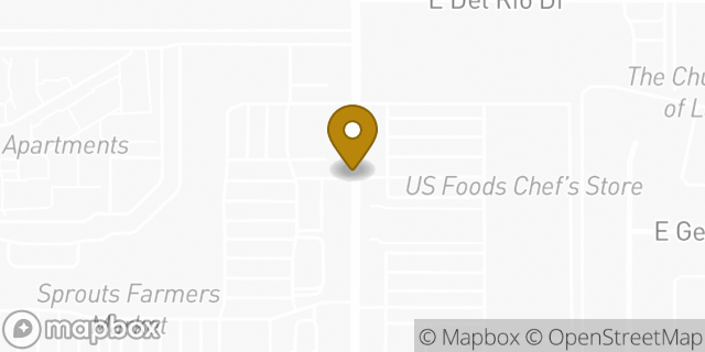 Map showing the location of Baskin-Robbins in Tempe, AZ 85282