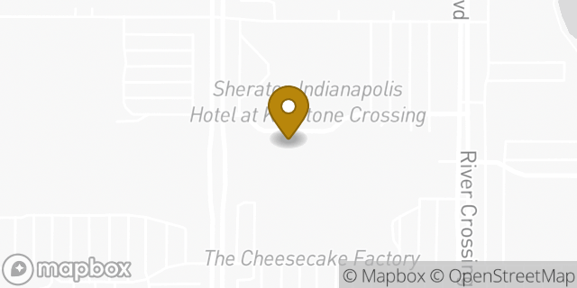 Map showing the location of Athleta in Indianapolis, IN 46240