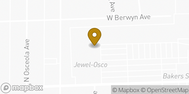 Map showing the location of Jewel-Osco in Chicago, IL 60656