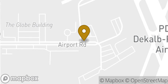 Map showing the location of Atlanta - PDK NetJets (Private Flights and Netjets customers only) in Atlanta, GA 30341