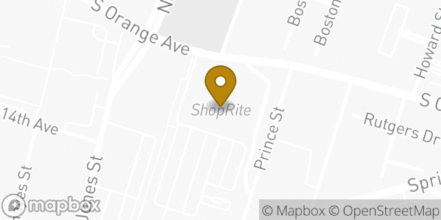 Map showing the location of McDonald's in Newark, NJ 07103