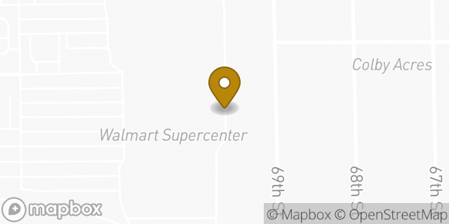 Map showing the location of Walmart in Windsor Heights, IA 50324