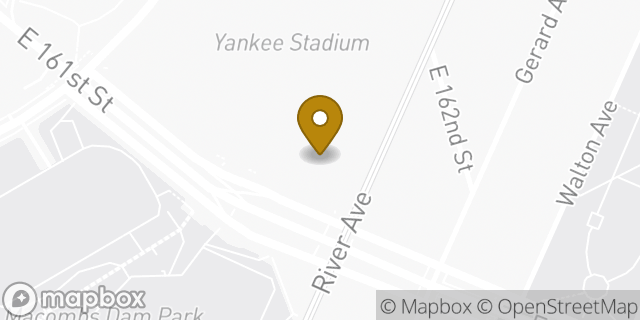 Map showing the location of Bank of America Walk-Up ATM | Yankee Stadium - Great Hall Main Entrance in Bronx, NY 10451